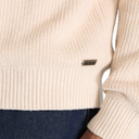 Cotton Blend Raglan Sleeve Crewneck Sweater