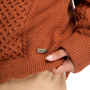Phillips Brook Cable Cotton Blend Crew Neck Sweater