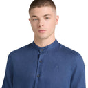 Mill Brook Linen Korean Collar Shirt