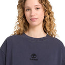 Sunwashed Embroidered Logo Tee
