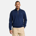 Indigo 1/4 Zip Sweatshirt