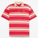 Short-Sleeved Striped Rugby Polo