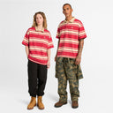 Short-Sleeved Striped Rugby Polo