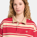 Short-Sleeved Striped Rugby Polo