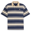 Short-Sleeved Striped Rugby Polo