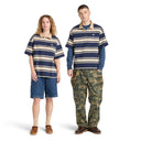 Short-Sleeved Striped Rugby Polo