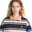 Short-Sleeved Striped Rugby Polo