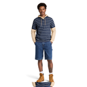 Millers River 4 Rows Stripes Short Sleeve Polo