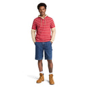 Millers River 4 Rows Stripes Short Sleeve Polo