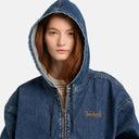 Denim Full Zip Hooded Bomber '96