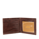 Washed Leather Billfold Wallet