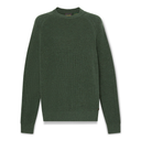 Cotton Blend Raglan Sleeve Crewneck Sweater